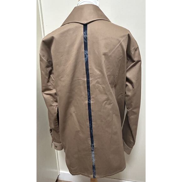 Vintage James Brumfield Designs Jacket Coat Tan Overshirt Western - Size M - Picture 6 of 8